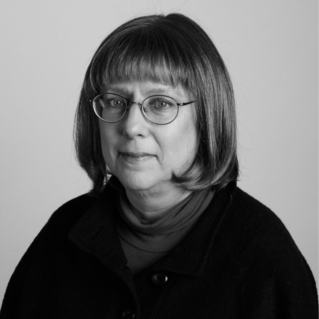 Black and white photo of Ellen