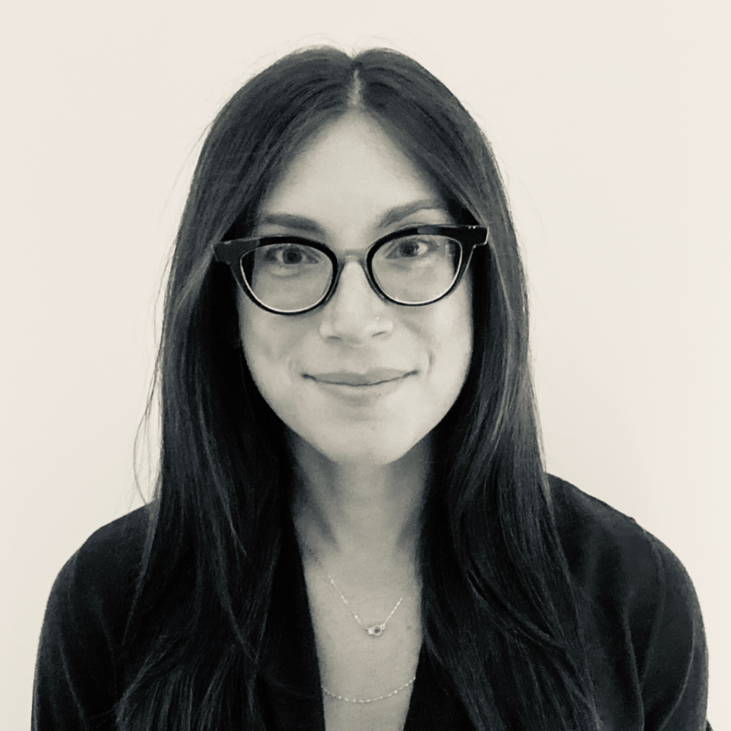 Black and white photo of Miriam